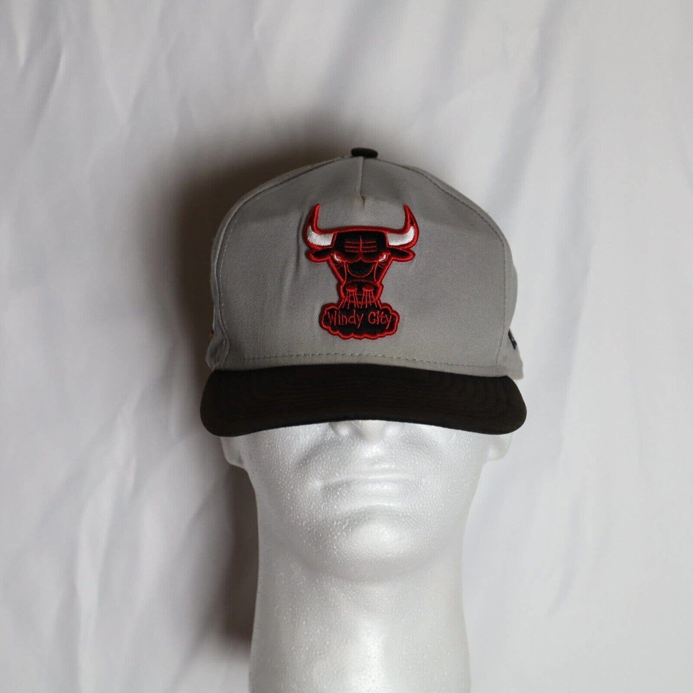Windy City Chicago Bulls Flat Bill Men's M/L Snapback Adjustable New Era Hat